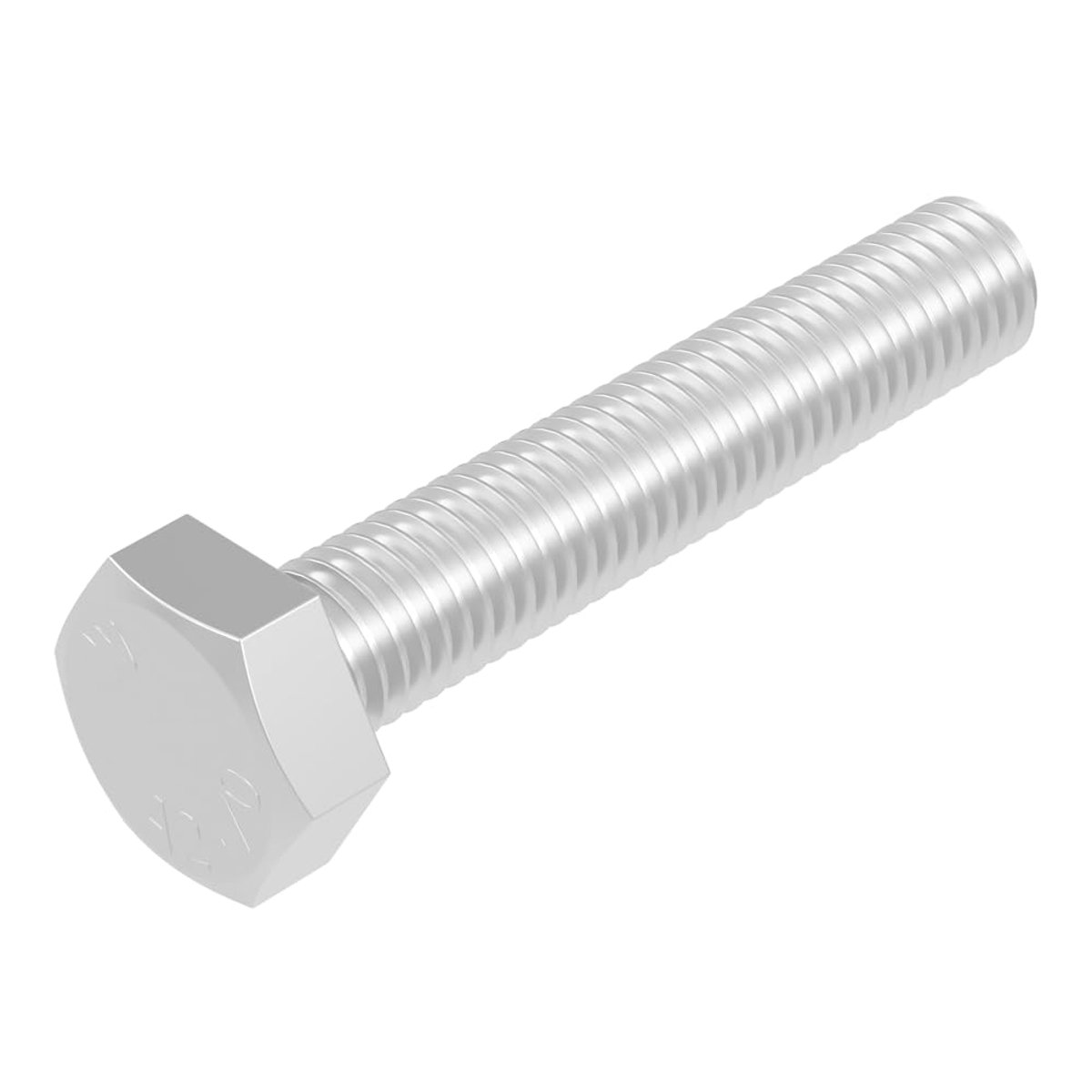 SECCARO Hexagon screw M12 x 70 mm, stainless steel V2A VA A2, DIN 933 / ISO 4017, hexagonal hexagon, 20 pieces - ShopVlot