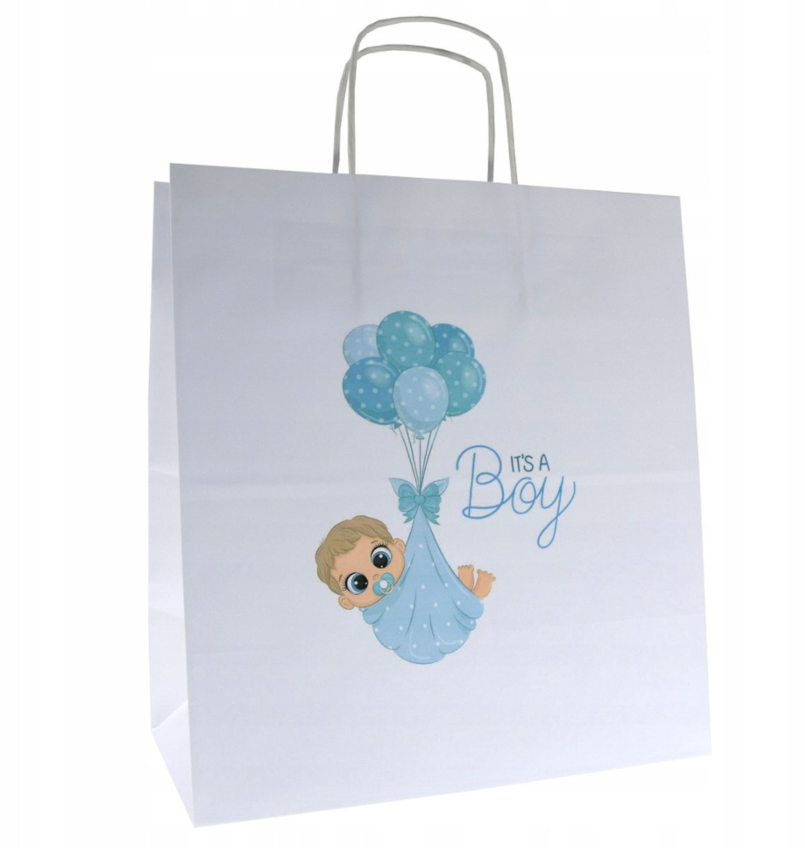 Babyshower Cadeautas 'It's a BOY' - 30x17x34 cm - Papier