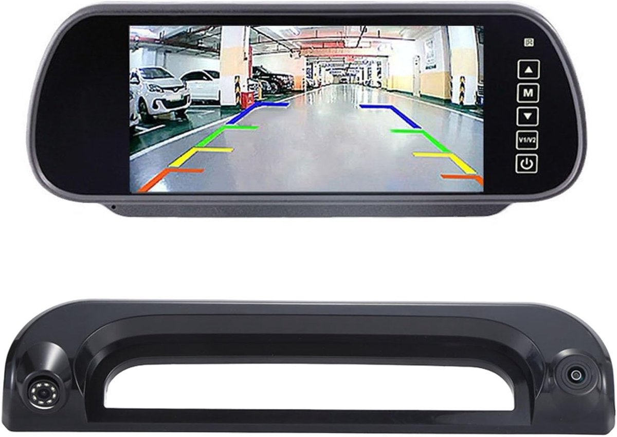 HD 1280Pixels Brake Light Roof Rear View Camera Rear View Double Lens Camera Parking System Compatible with Fiat - ShopVlot