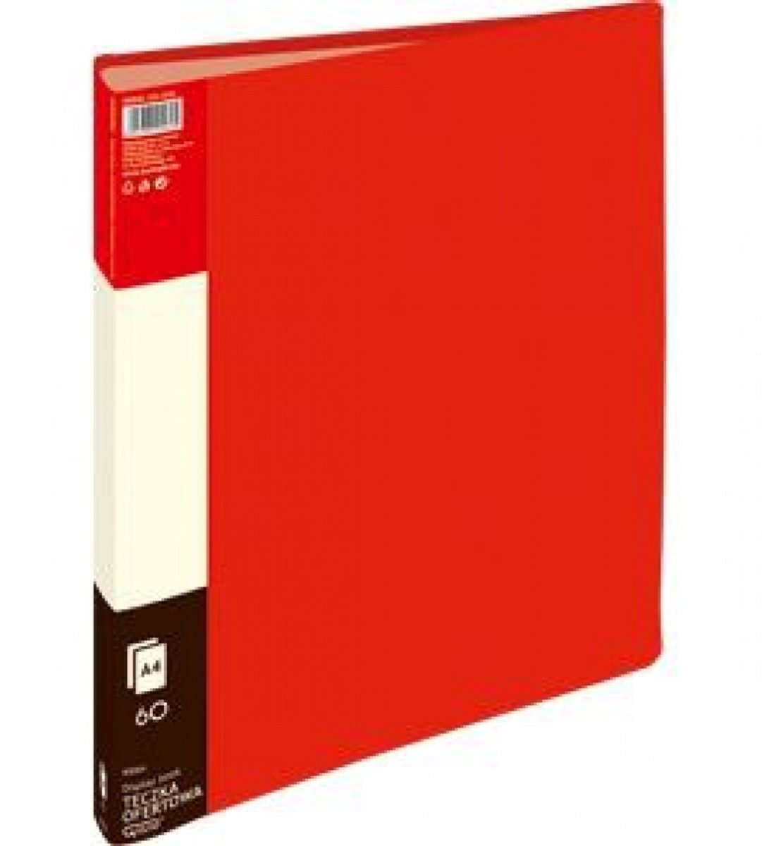 Map A4 met 60 Hoesjes - Rood - Map voor Documenten