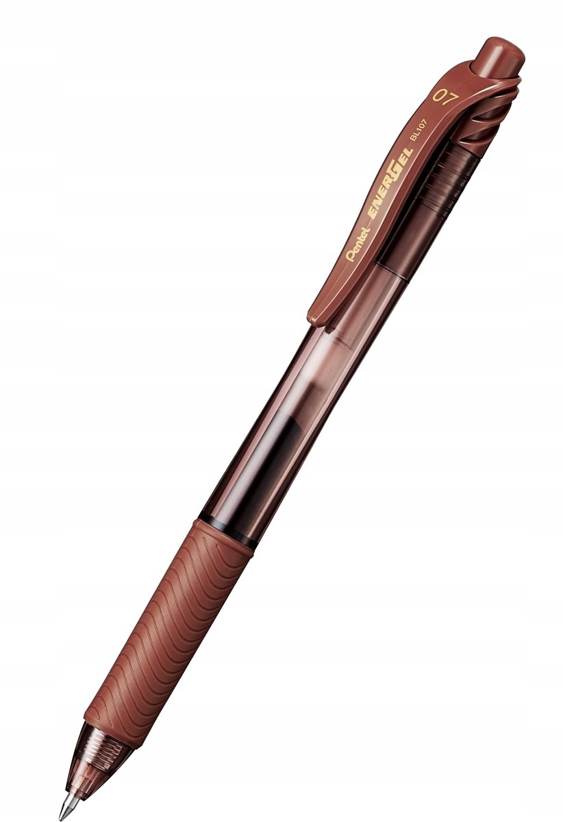 Pentel EnerGel BL107 Rollerball Pen - Vloeibare Gelinkt, Bruin, 0.7mm