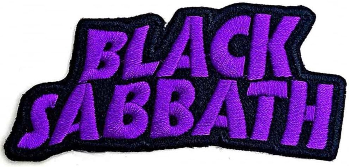 Black Sabbath - logo patch - patch, black, 8 x 3.5 cm, Black - ShopVlot