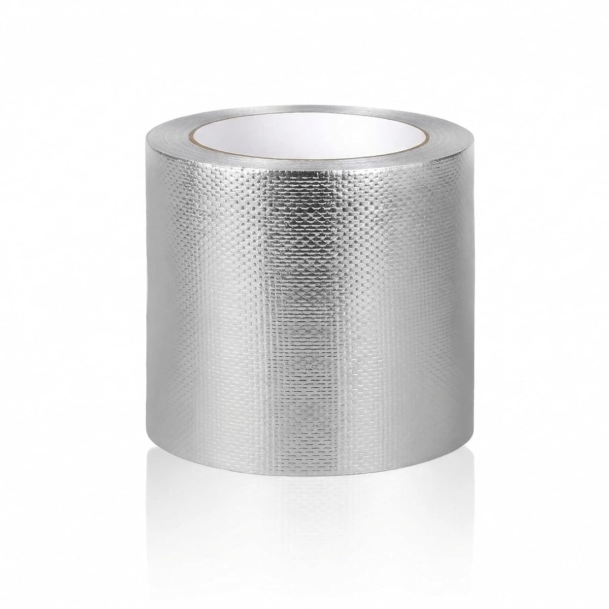 Aluminium Adhesive Tape, Mesh Reinforced, 100mm x 82ft, Aluminium Adhesive Tape, Silver - ShopVlot