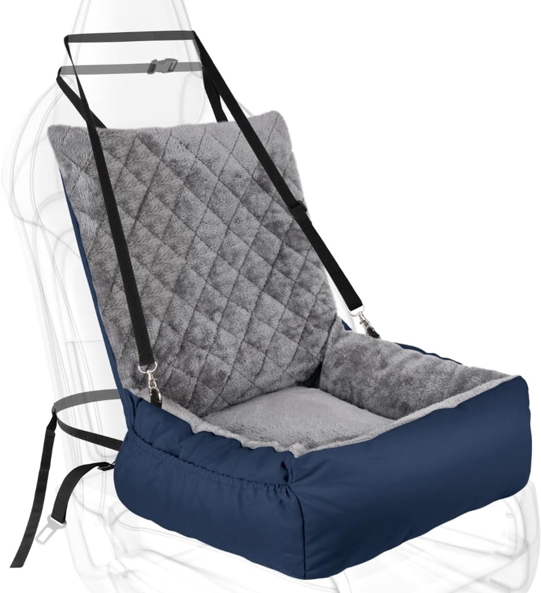 Hond autostoel - Compact - Veilig en comfortabel - Ideaal voor lange ritten