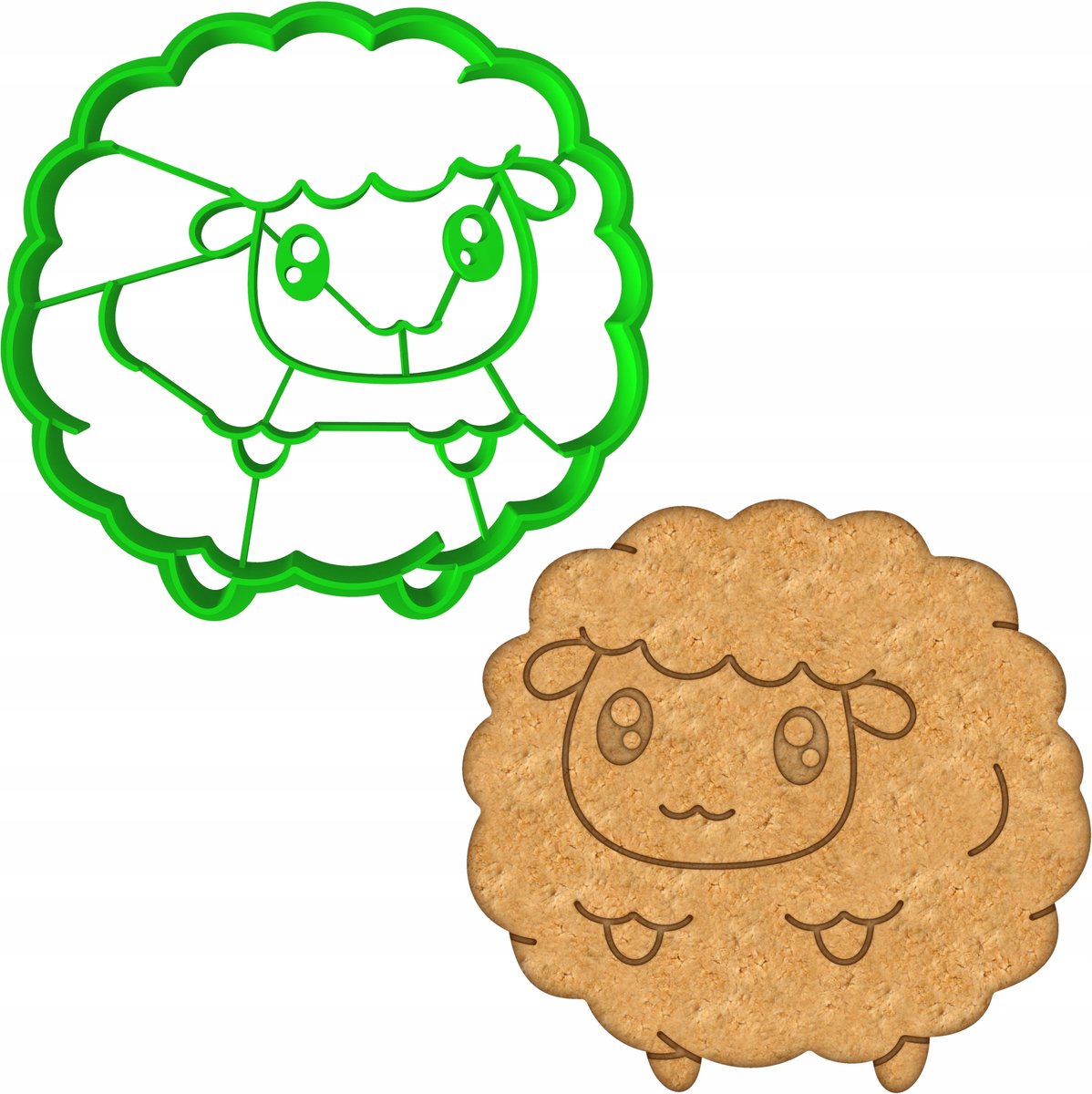 Paas Koekjesvorm Schaap 8cm - Bakvorm voor Koekjes en Koekjes