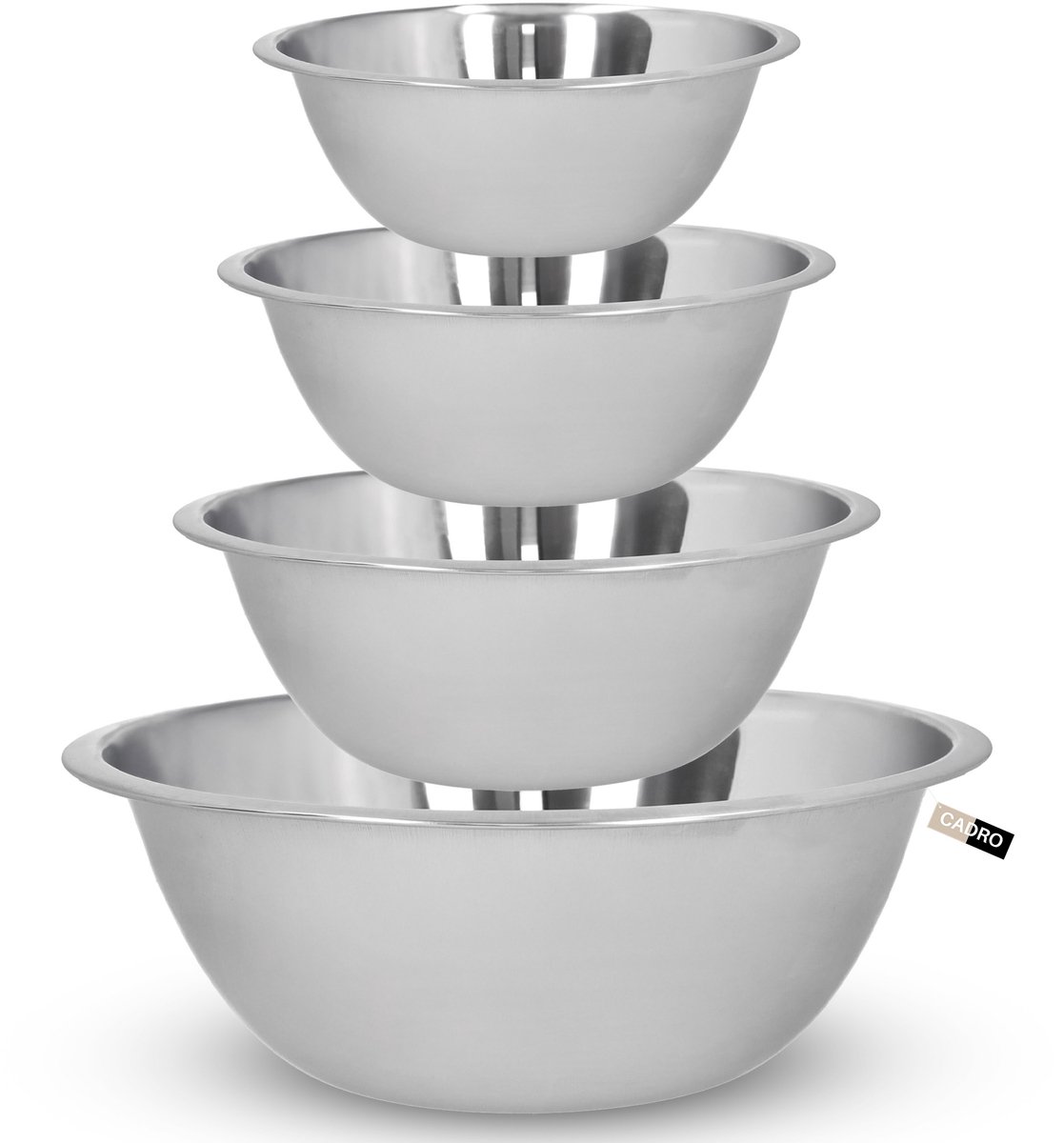 4-delige RVS Keuken Mengkommen Set - 24-30 cm