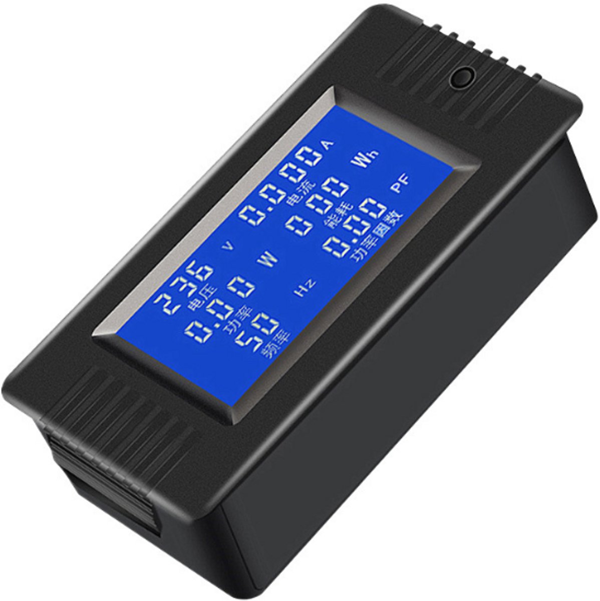 Digitale multimeter - Multifunctionele wisselstroommeter - 80-260V - 100A stroomtransformator - Stroommonitor - LCD-display - Hoofdeenheid + open/gesloten type - Zwart
