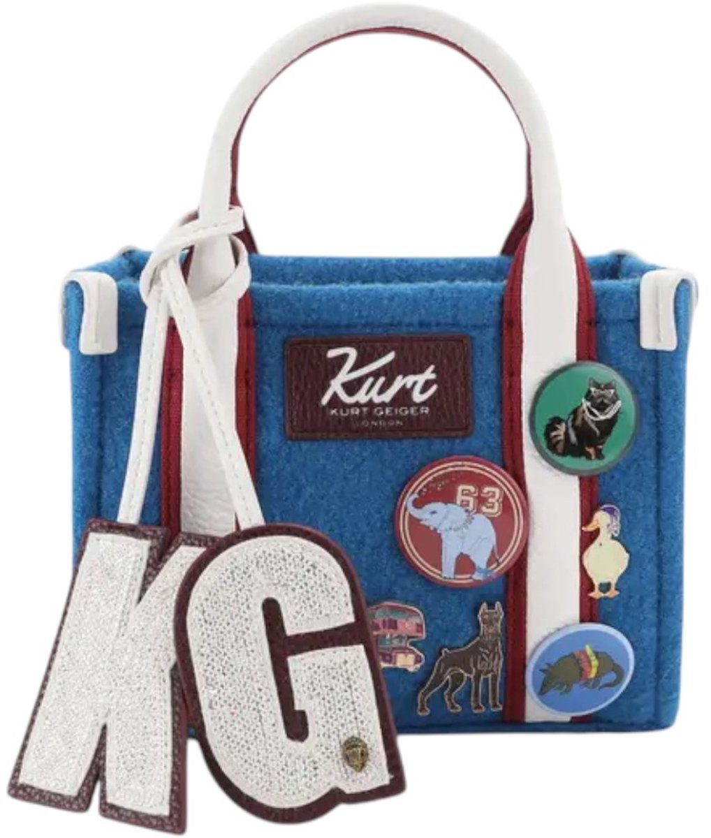 Kurt Geiger Dames Tas Blauw 6061280609 Xs Southbank Tote
