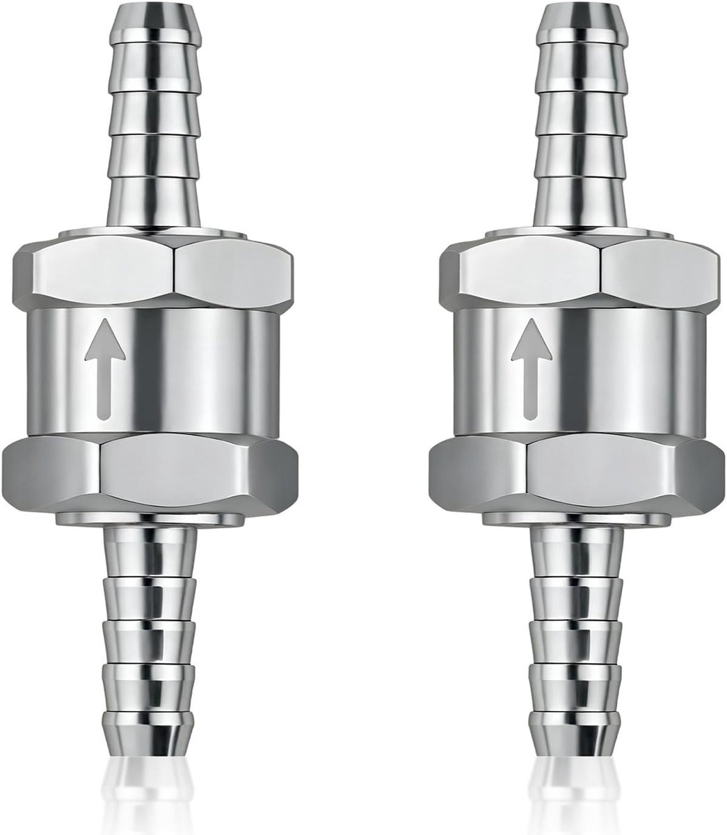 Checkklep 8 mm - Aluminium - Corrosiebestendig - Betrouwbare brandstofdoorstroming - ShopVlot