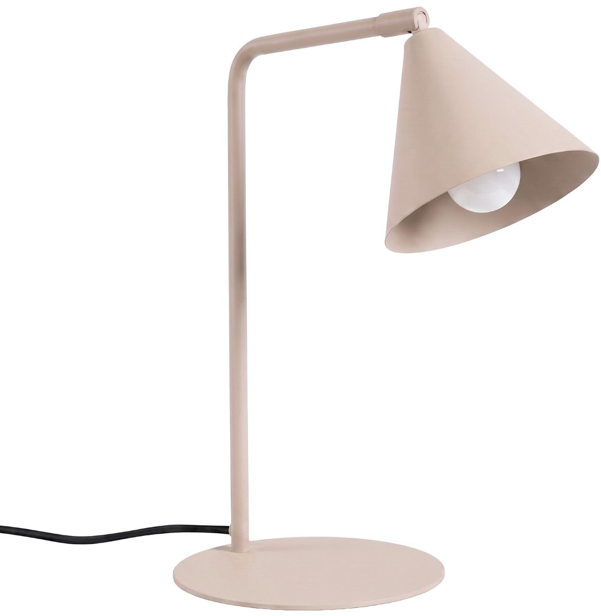 Sollux Lighting Tafellamp Nox - E14 - taupe - staal - 18x18x35cm