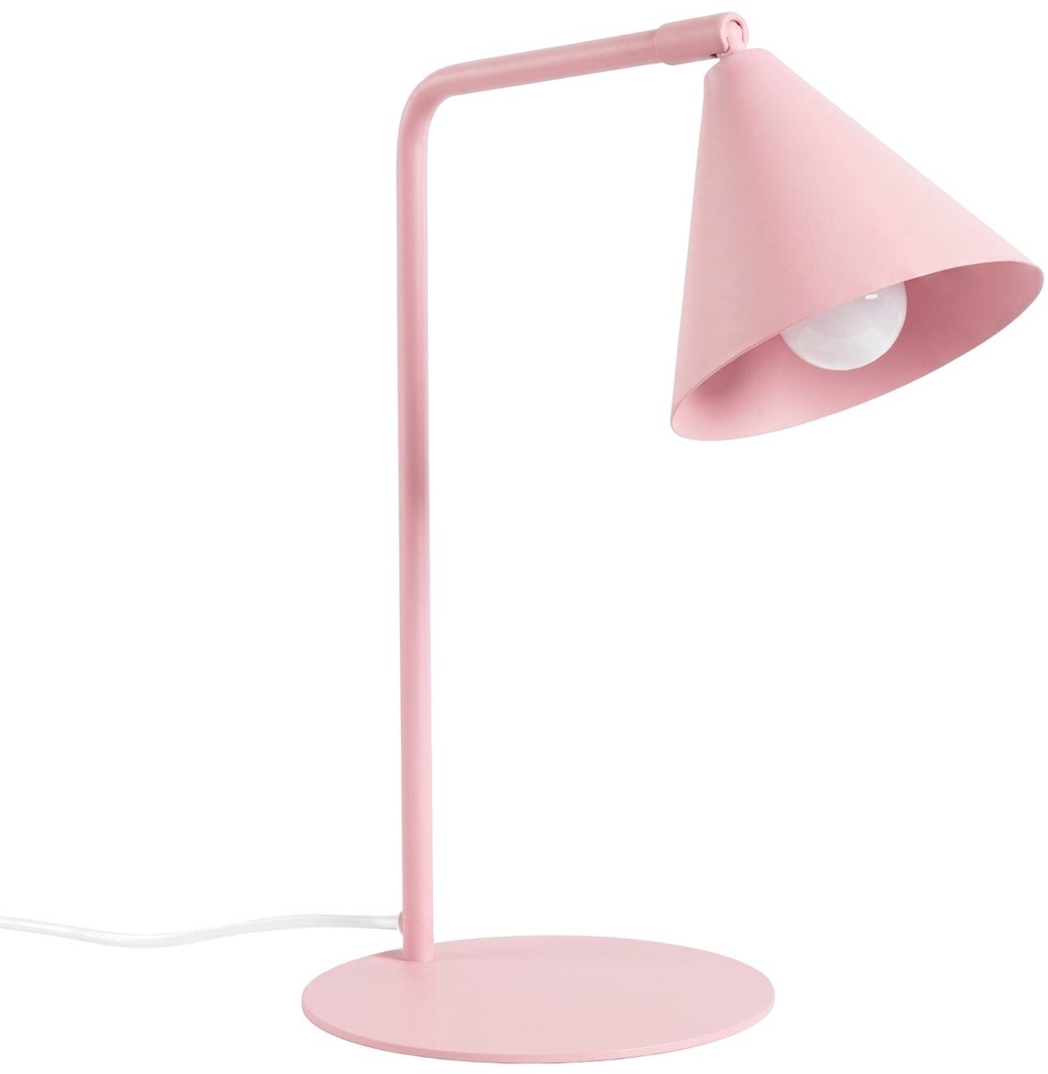 Sollux Lighting Tafellamp Nox - E14 - roze - staal - 18x18x35cm