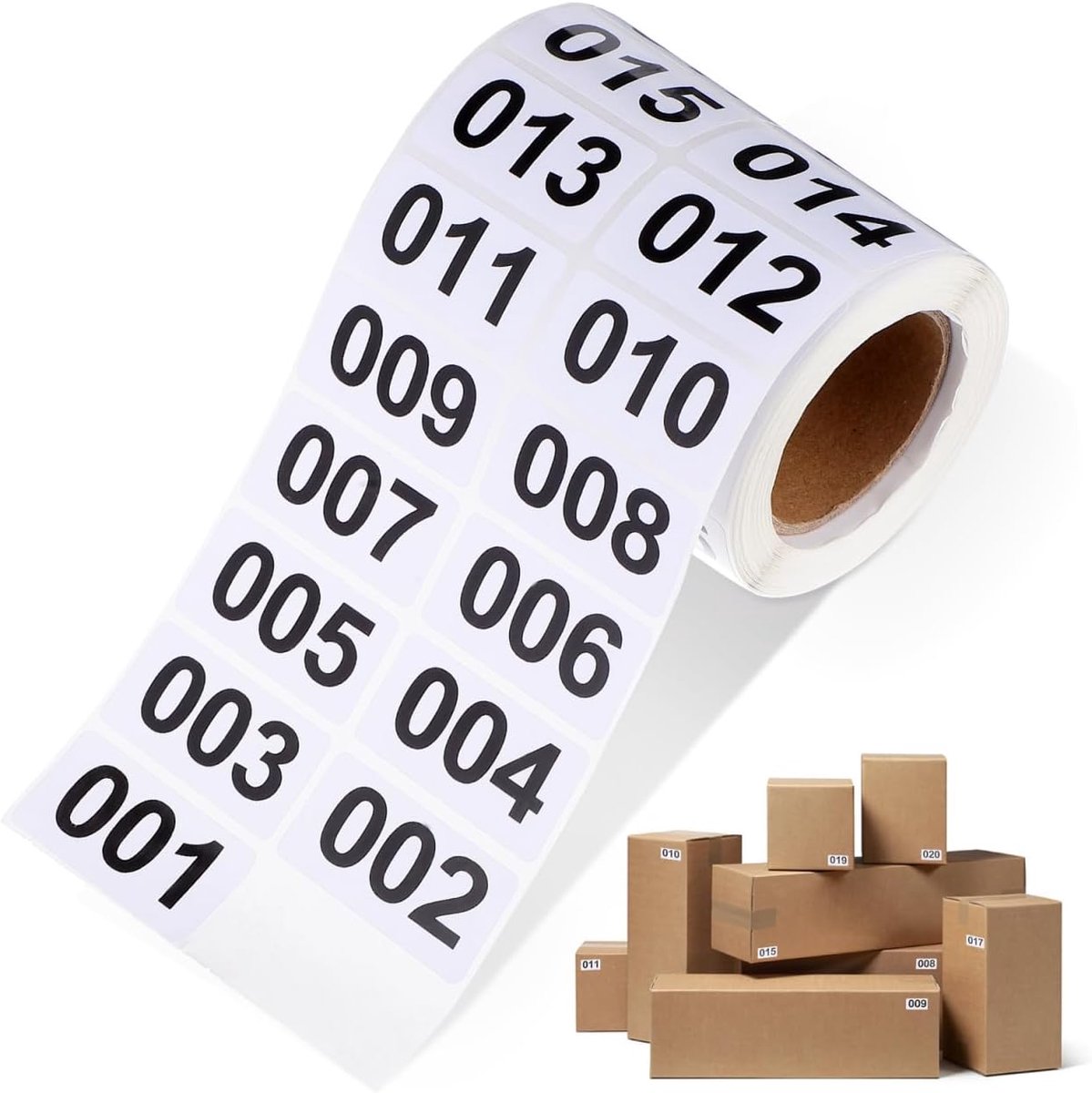 iplusmile 1 roll sequentially numbered labels 1-1000 number stickers number inventory stickers for stock storage - ShopVlot