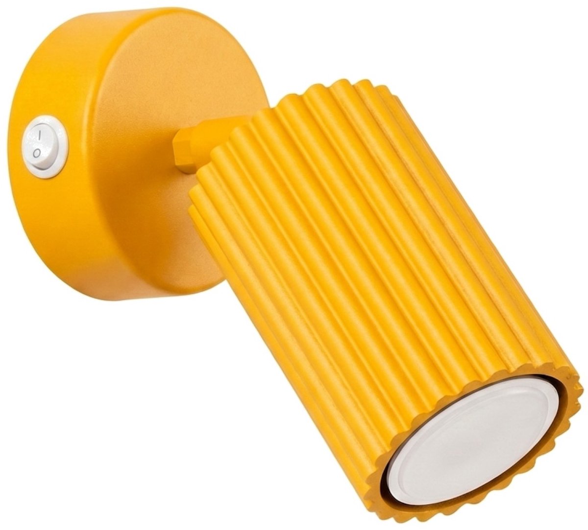 Sollux Lighting Wandlamp KARBON - GU10 - geel - aluminium - 8x16x16cm