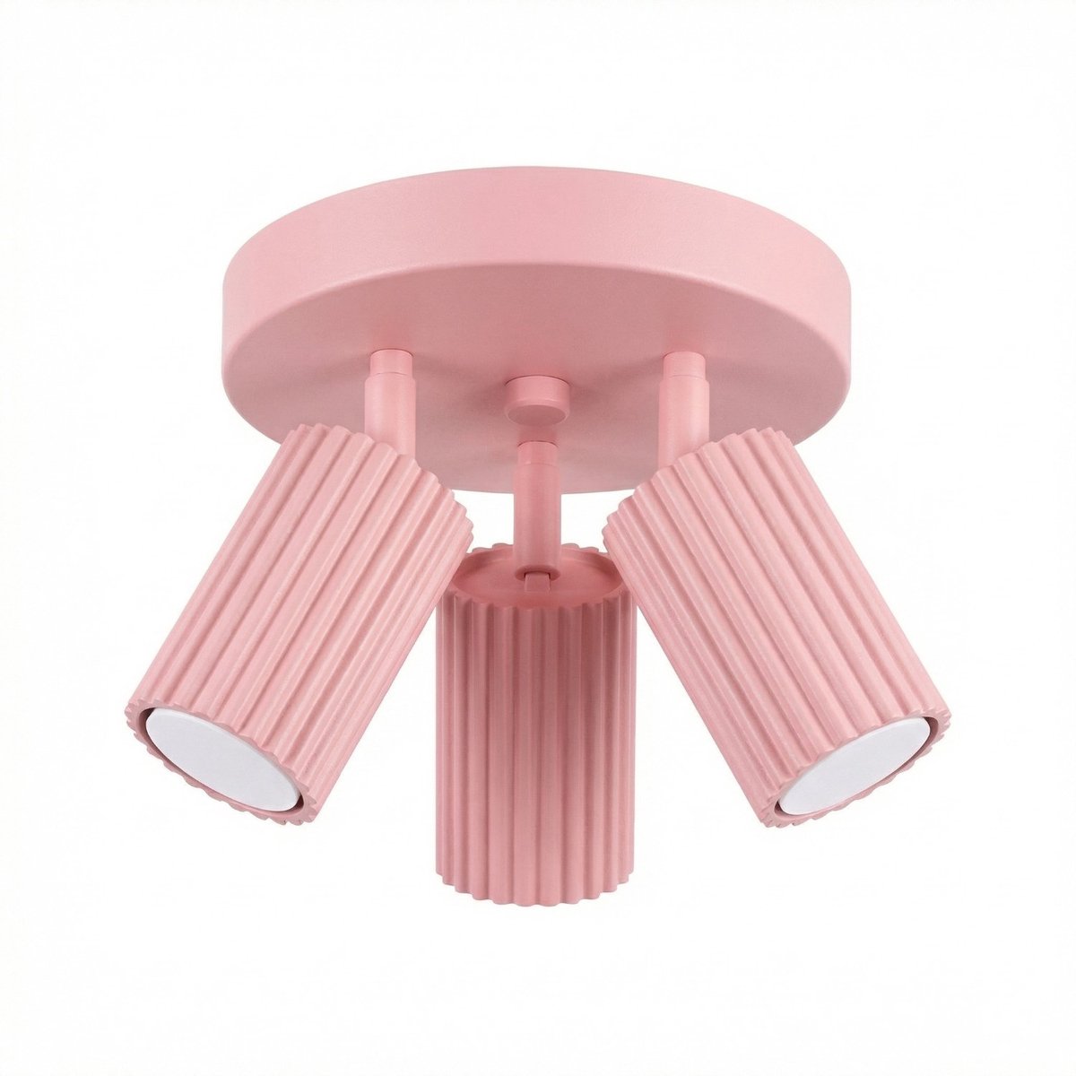 Sollux Lighting Plafondlamp KARBON - GU10 - roze - aluminium - 19.5x19.5x18cm