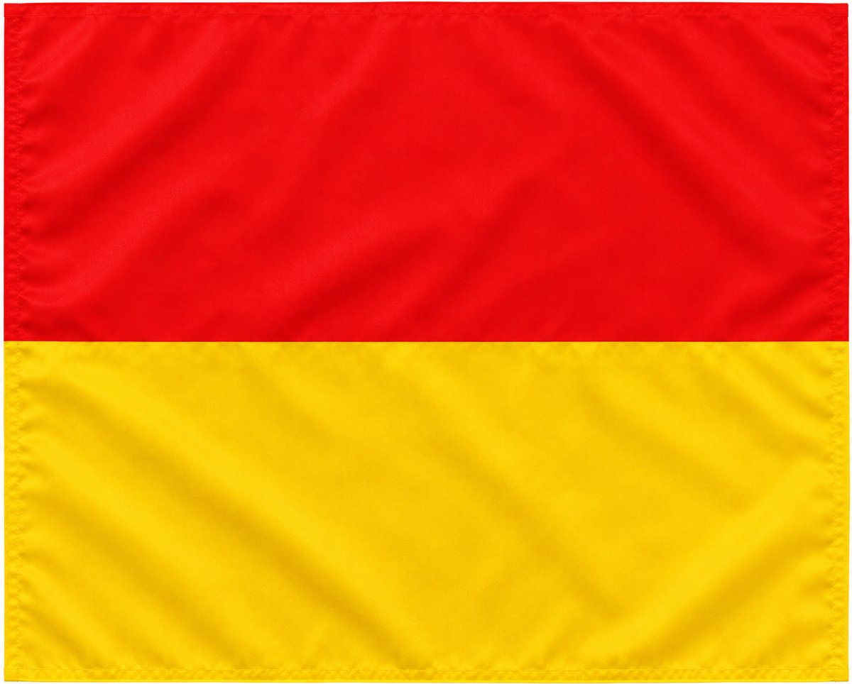 Sportec Hoekvlag - 30 mm - Rood/Geel