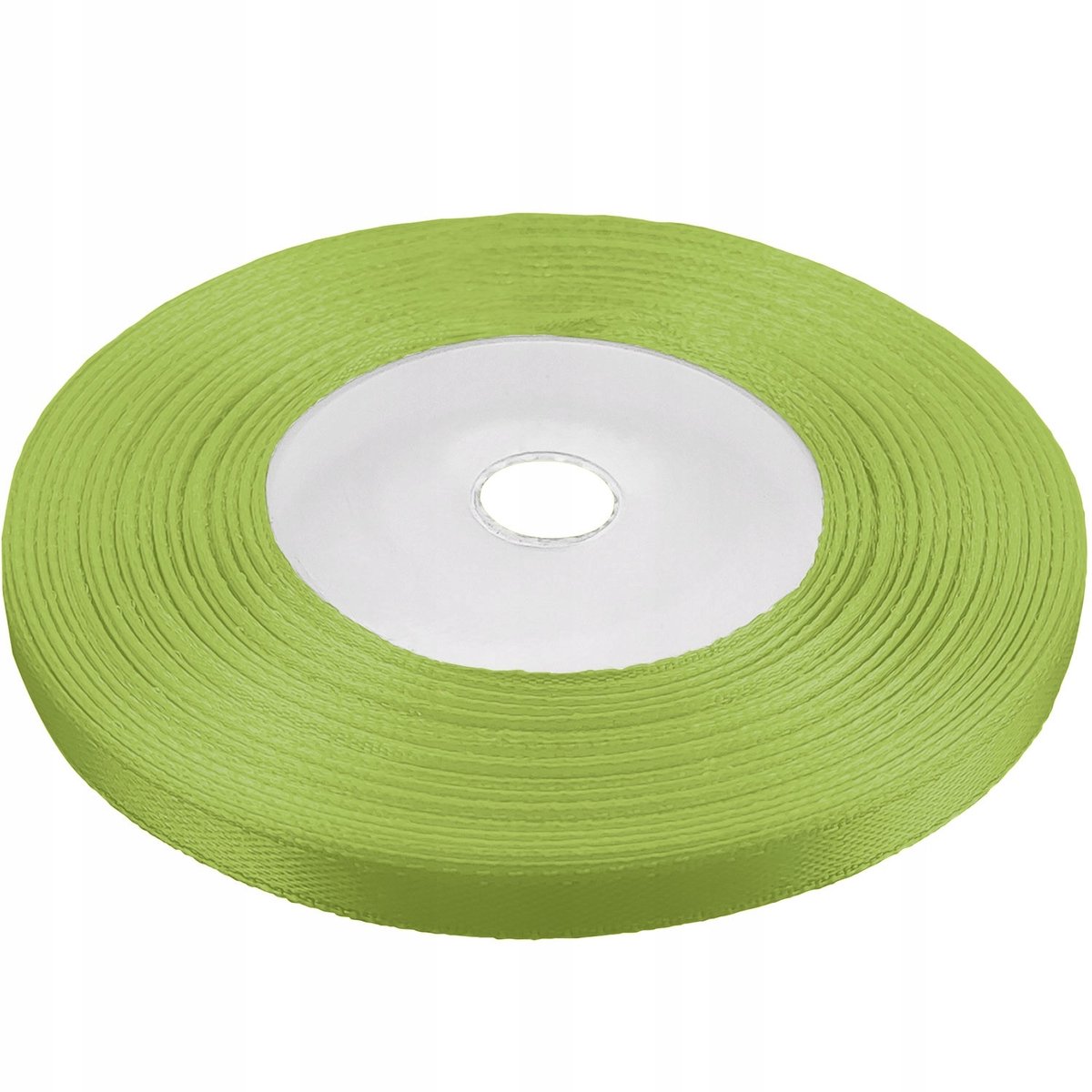 Satijnen Lint Groen Appeltje 6mm - 32m