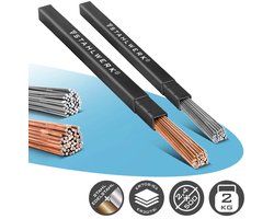 TIG-lasstaven SET STAHLWERK staal / RVS / Ø 2,5 / 2,4 mm x 500 mm / elk 1 kg inclusief opbergdoos