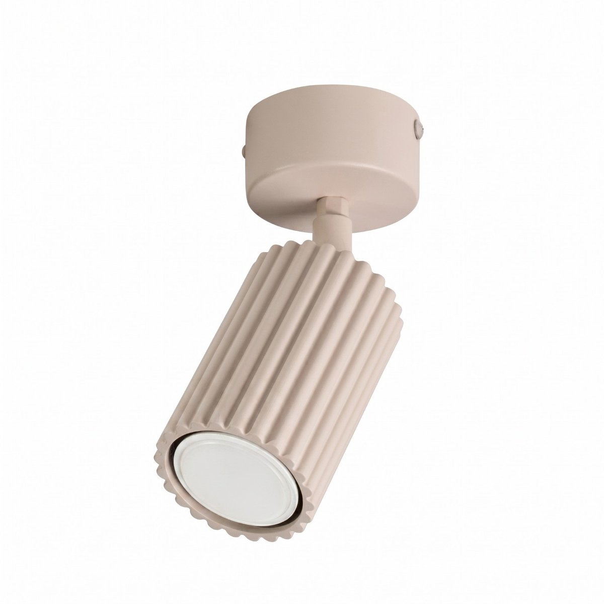 Sollux Lighting Plafondlamp KARBON - GU10 - taupe - aluminium - 7x7x18cm