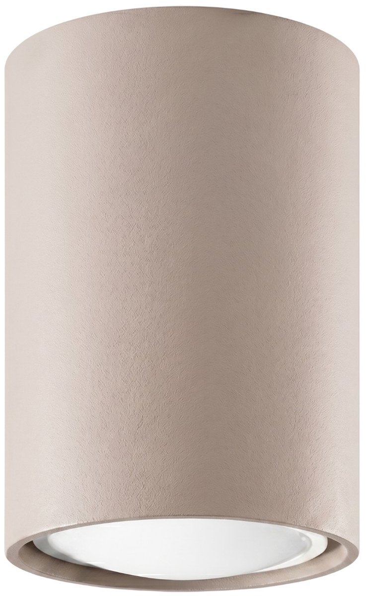 Sollux Lighting Plafondlamp Lagos - GU10 - taupe - staal - 6x6x10cm