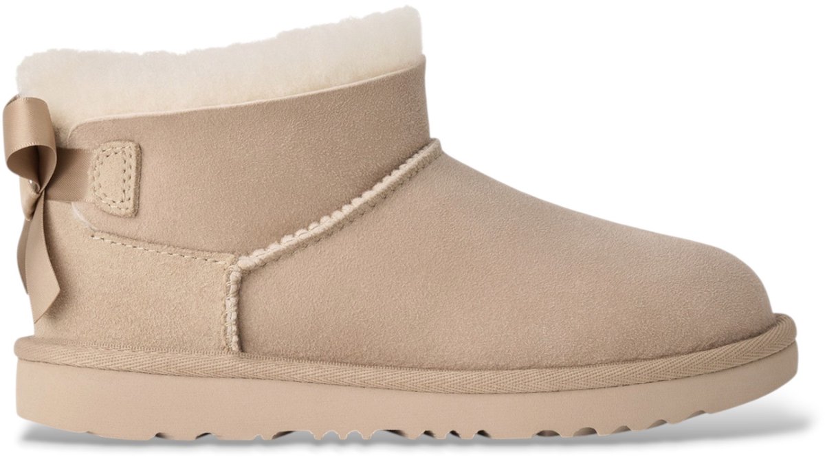 UGG Leren Ultra Mini Bailey Bow enkellaarzen