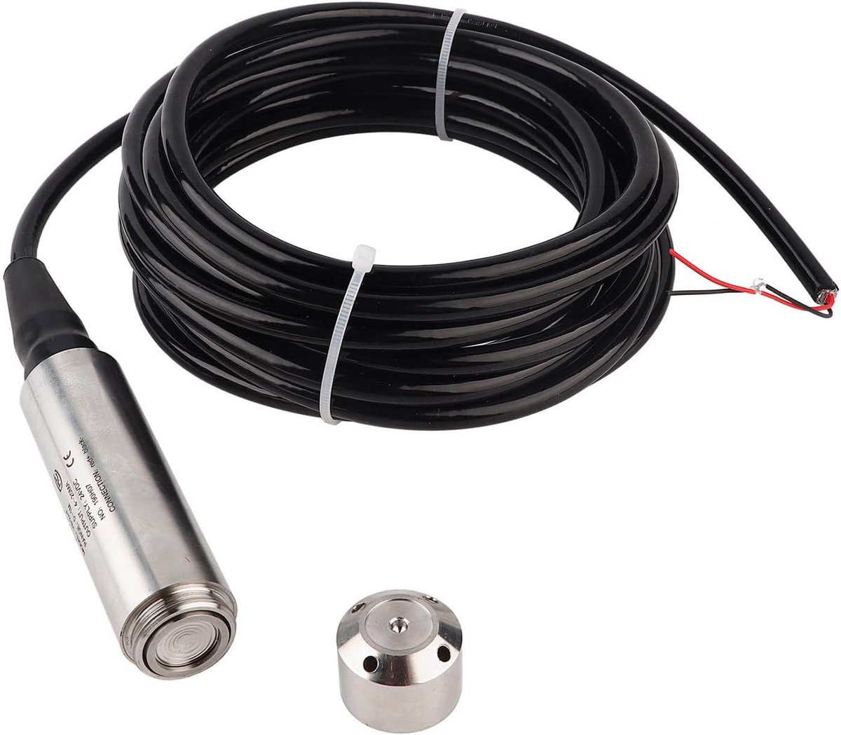 Liquid Level Sensor YB‑2J‑F Liquid Level Transmitter Input Type Water Level Detector with Stainless Steel Probe(0-1m - ShopVlot