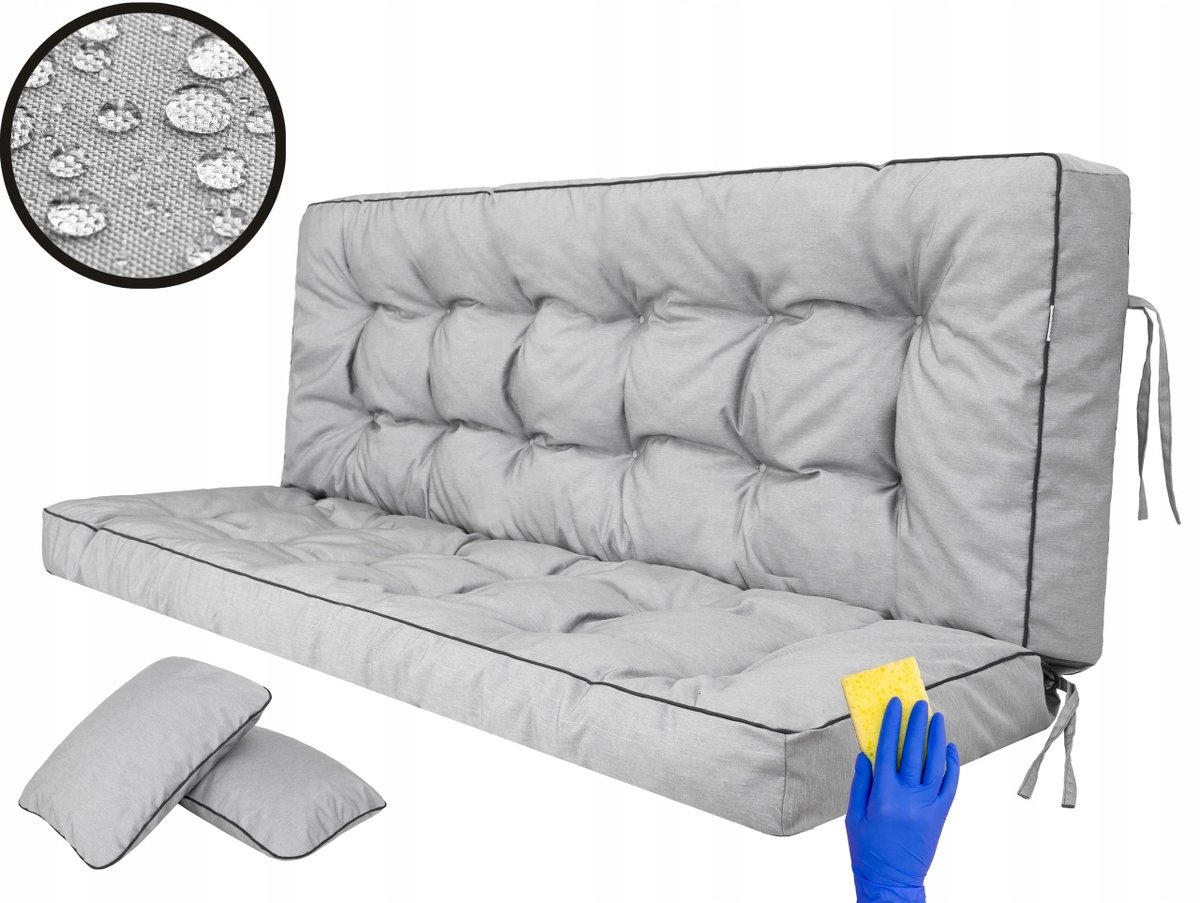 Waterdicht Tuinkussen 140x105cm voor loungebank - diverse kleuren
