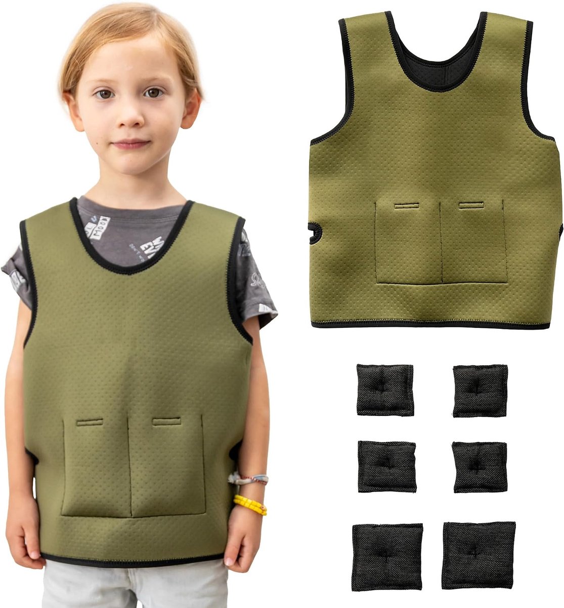 Verzwaringsvest voor kinderen, biedt comfort bij lage druk, gereedschap voor kinderen met ADHD, autisme, sensorische - ShopVlot