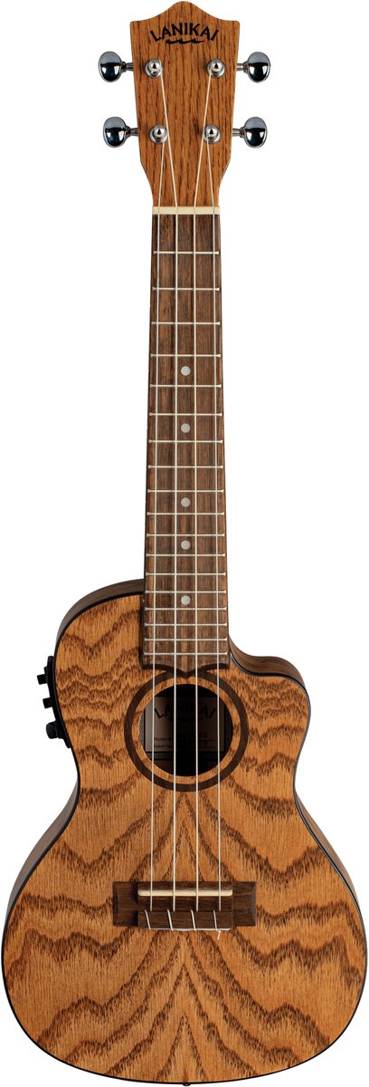 LANIKAI LKUOA-CEC Concertukelele, Oak, OA-CEC, Voorversterker, Tas