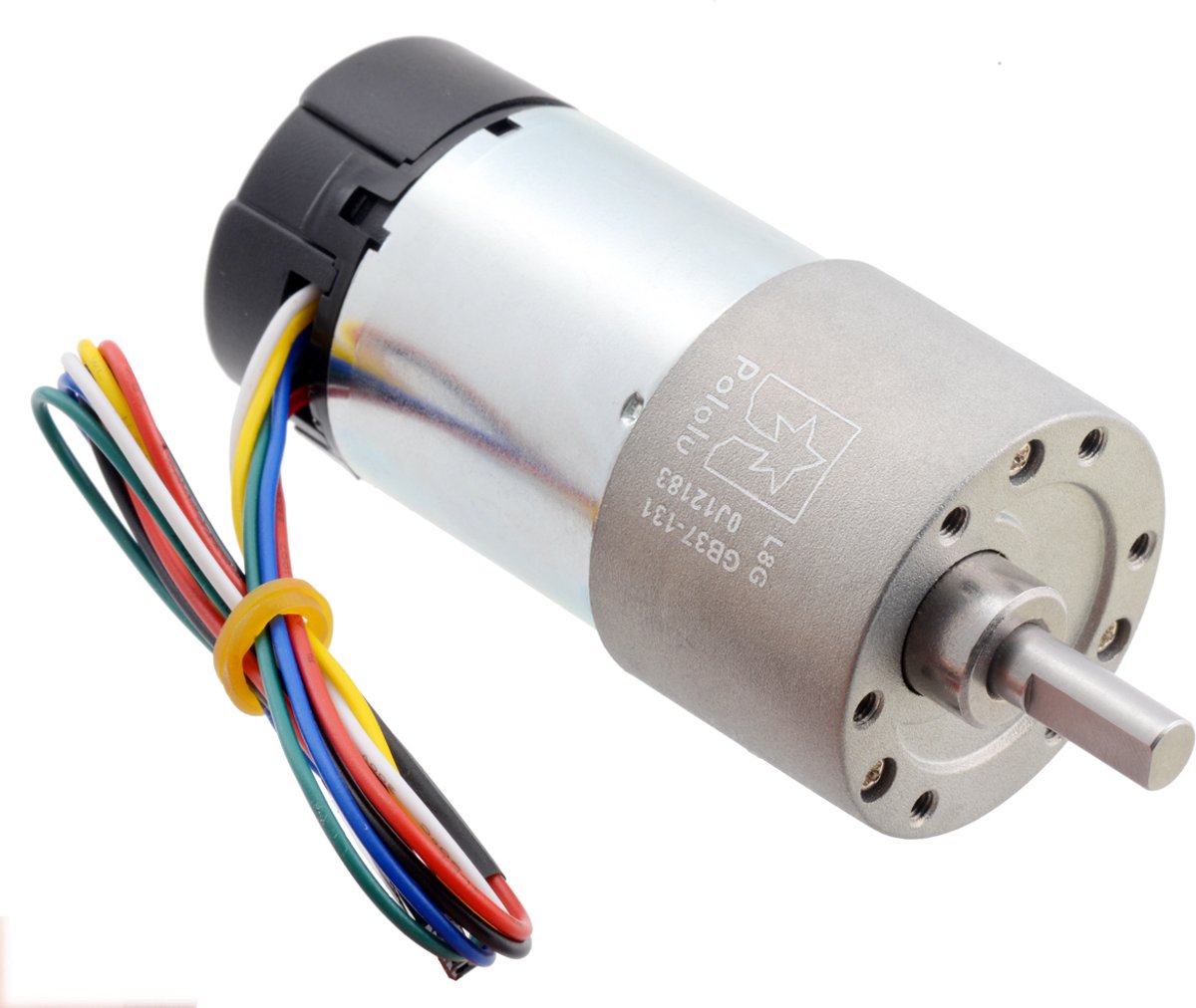 Pololu 4696 131:1 Metal Gearmotor 37Dx73L mm 24V met 64 CPR Encoder