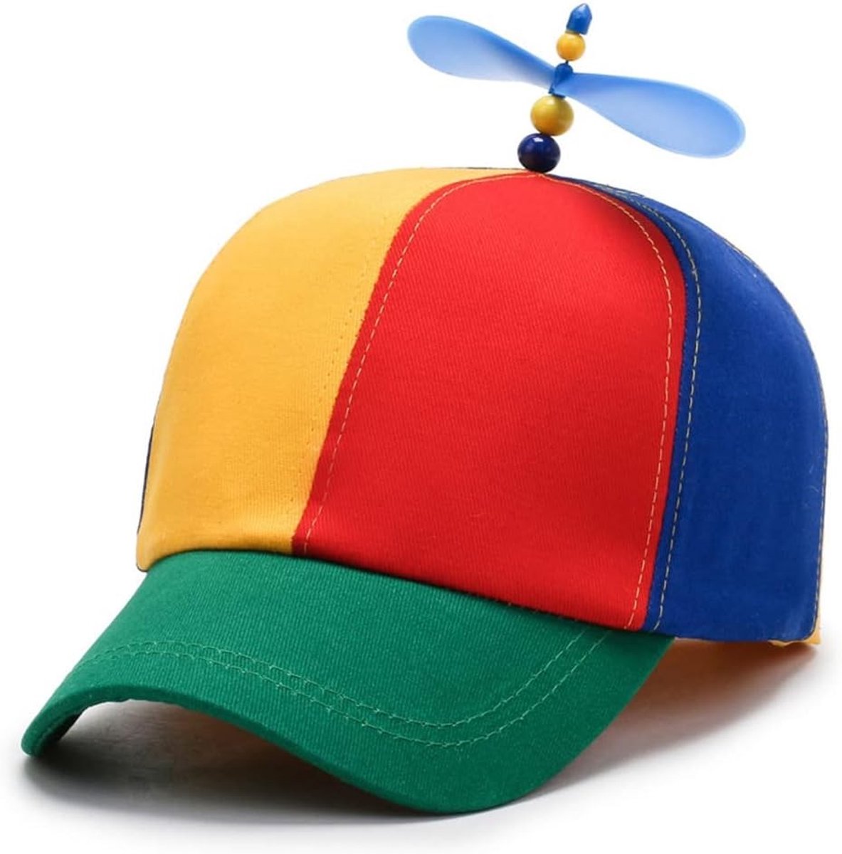Propellor pet - Blauw - Verstelbare maat - Uniseks katoenen baseballpet - Voor volwassenen en kinderen