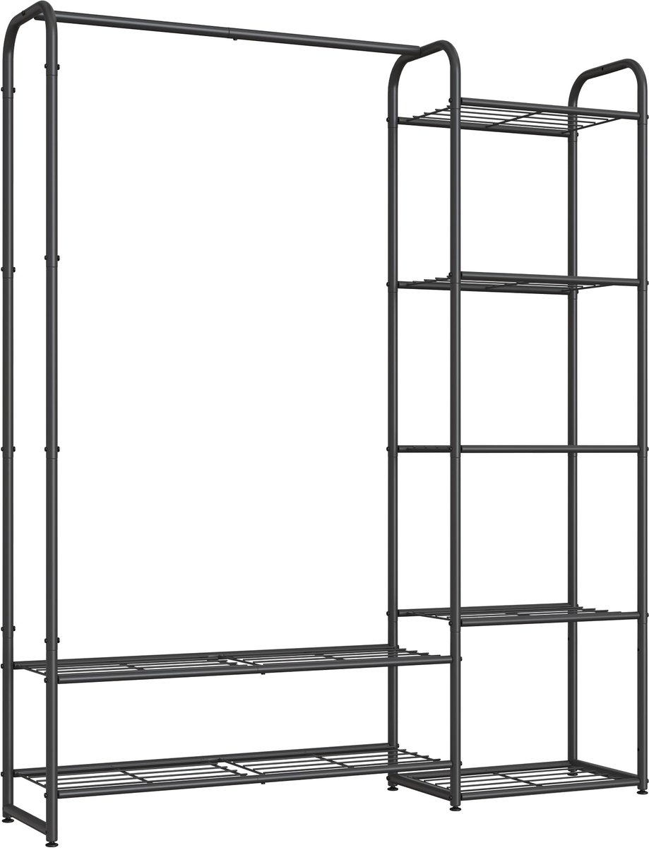 Famanu – Open kledingrek vrijstaand voor kledingopslag, 29 x 110 x 158,4 cm, ideaal voor het organiseren van kleding in de slaapkamer of hal