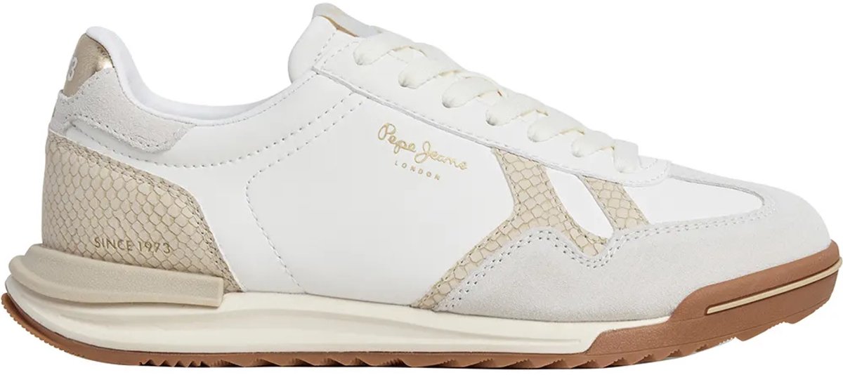 Pepe Jeans Marvin Snake Schoenen Wit EU 38 Vrouw