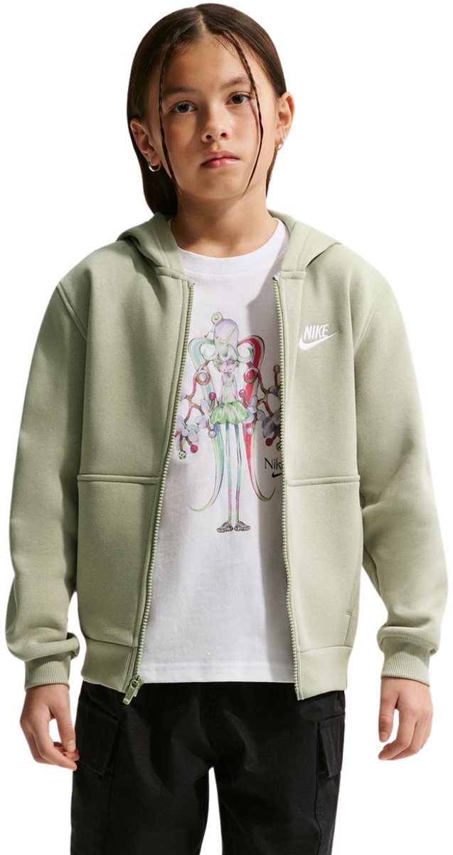 Nike Sportswear Club Fleece Sweater Kinderen Groen - Maat M