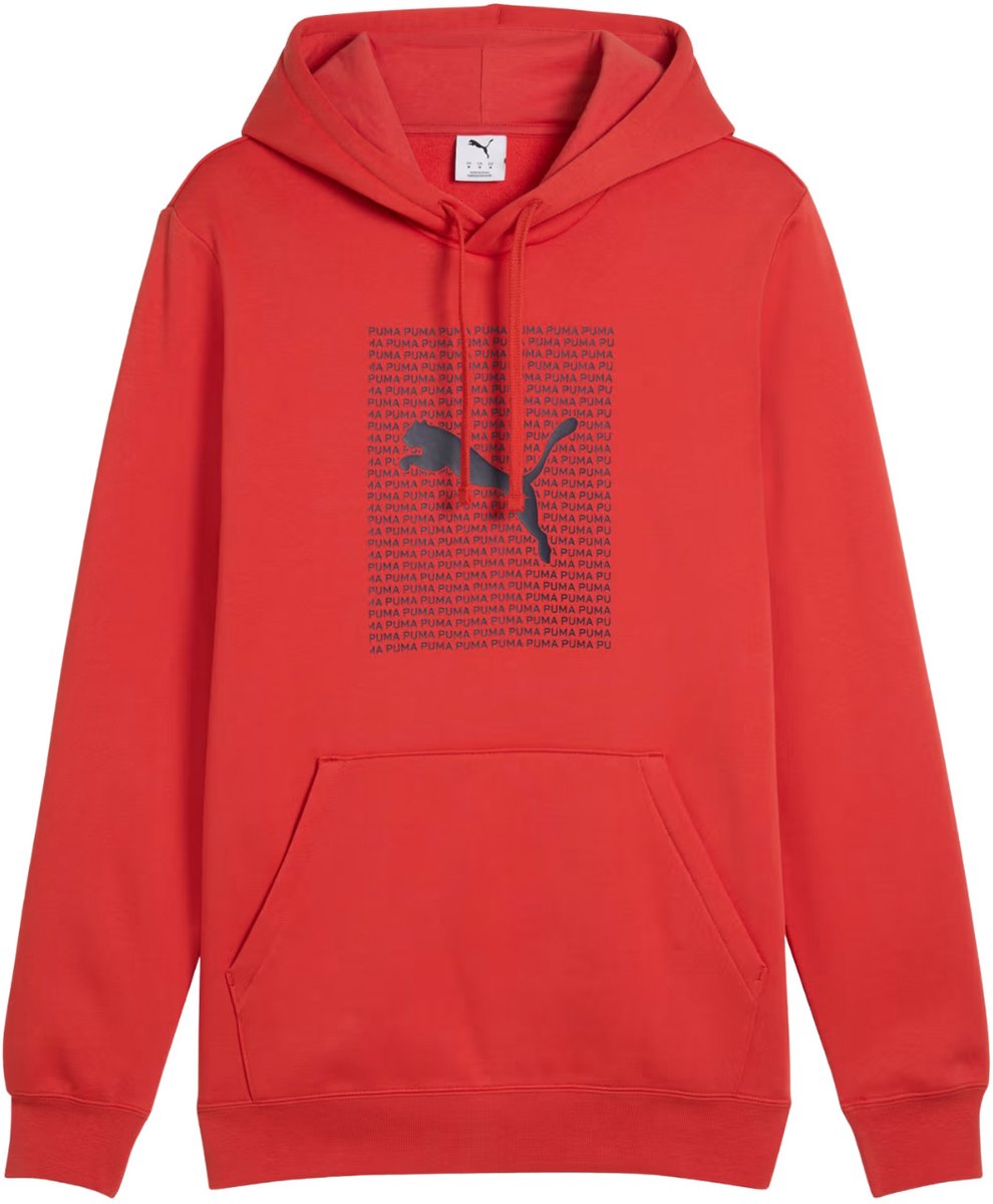 Puma Ess Logo Lab Hoodie FL Heren Rood
