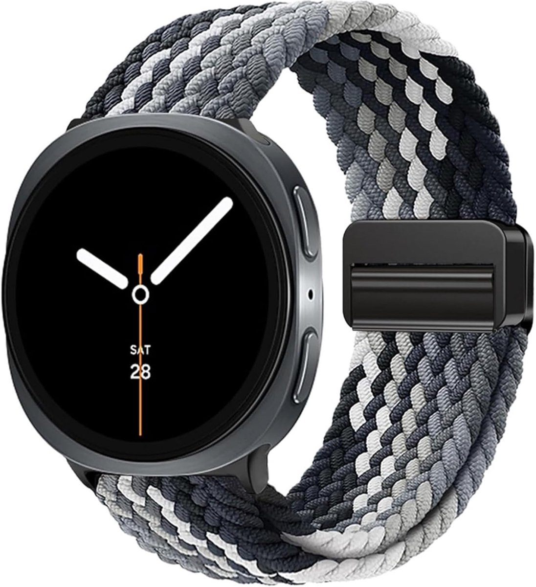 Horlogeband Galaxy Watch 8 - gevlochten nylon - magnetische sluiting - comfortabele vervangband - ShopVlot