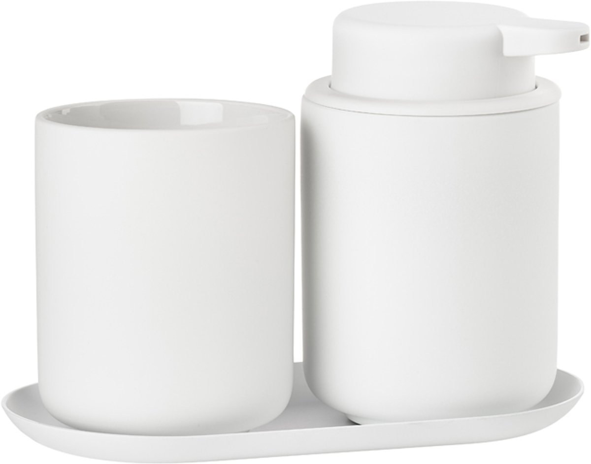 Zone Denmark Ume Badkamerset 18 x 9,5 x 13,5 cm 3 delen White