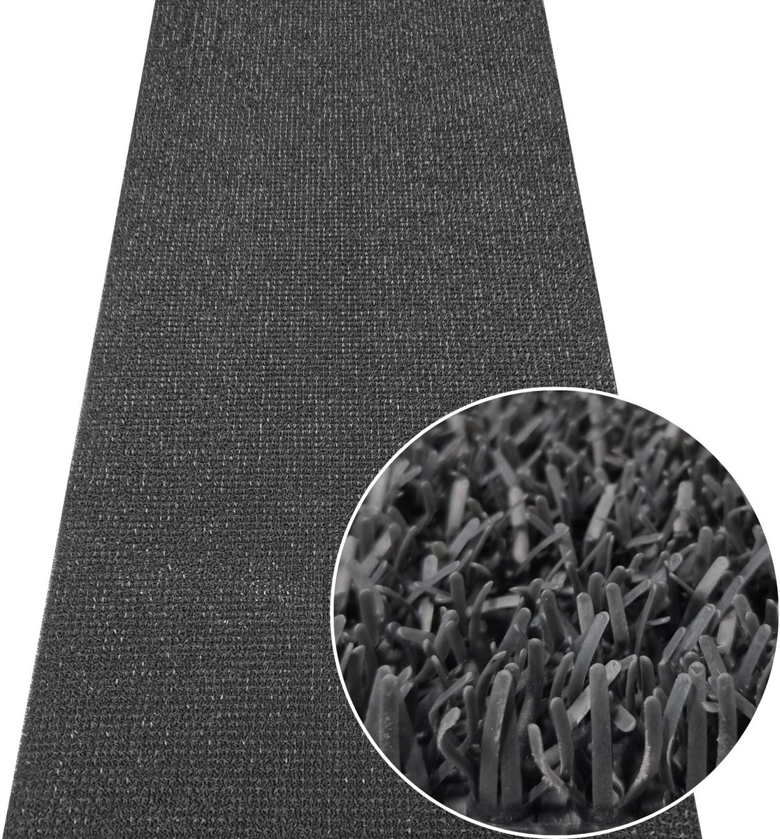 Merkloze Instapmat Astroturf - Op Maat Gemaakt, 91cm Breed, Grijs