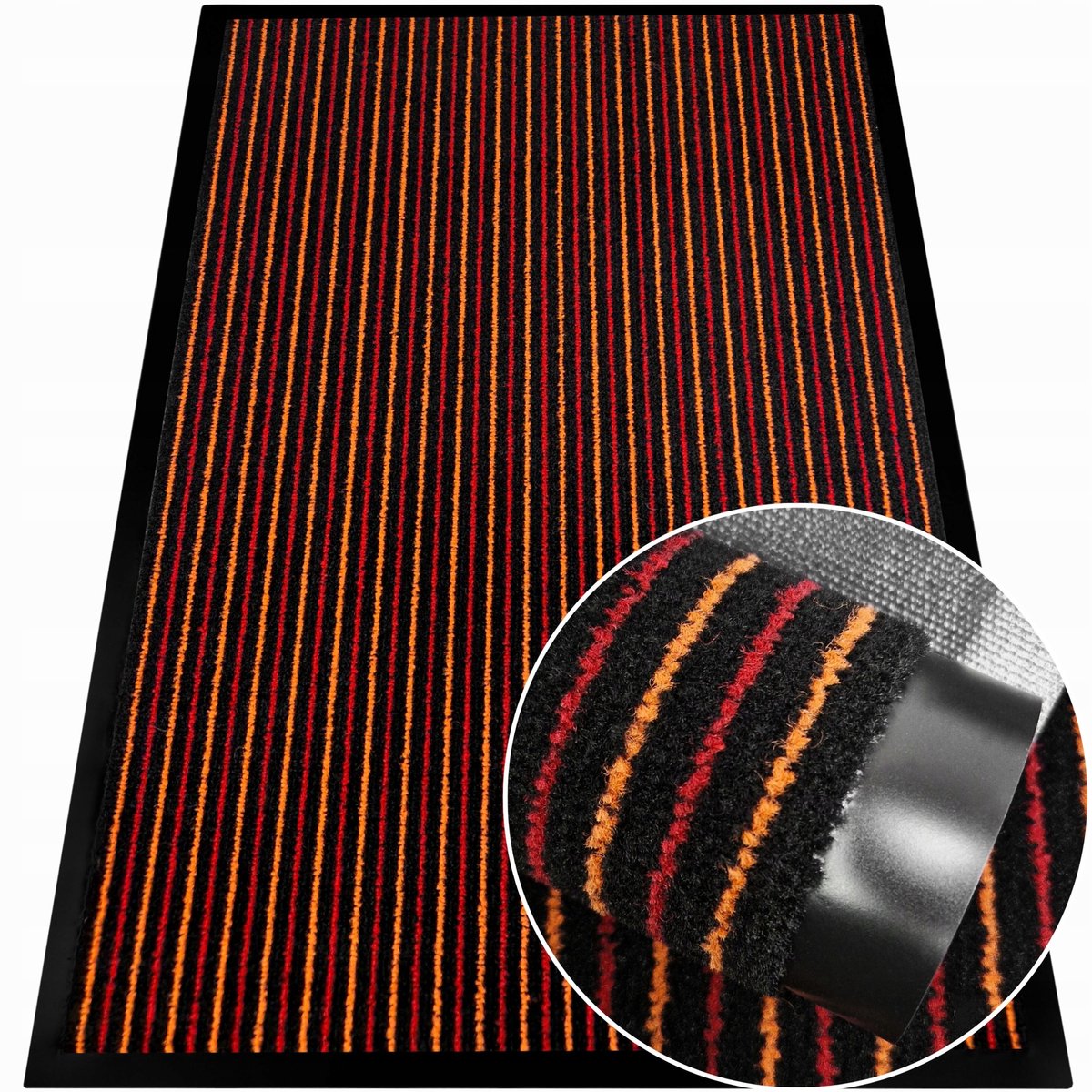 Deurmat 60x90 cm Rood - Antislip Instapmat voor Binnen