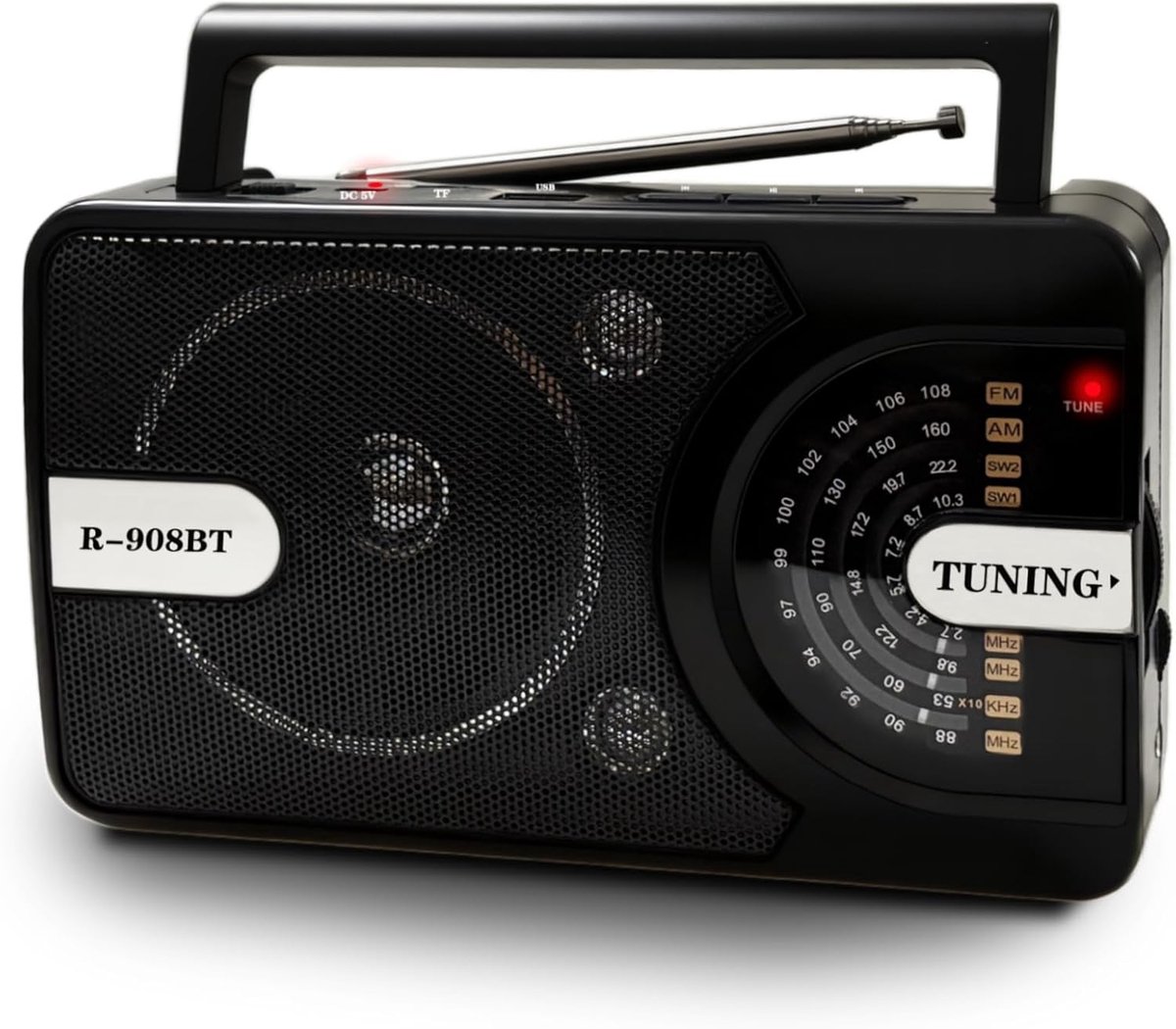 Suitcase radio, portable Bluetooth radio - ShopVlot