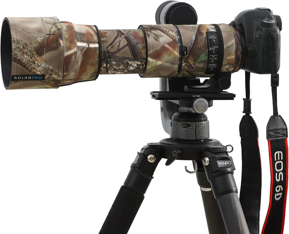 ROLANPRO Camouflage Lens Cover for Sigma 150-600mm F5-6.3 DG OS HSM Contemporary Jacket Lens Protective Sleeve - ShopVlot