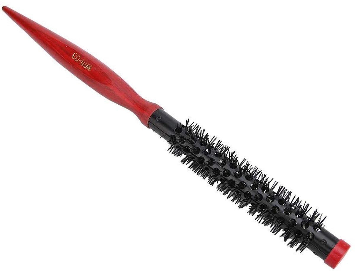 Ronde borstel mini - nylon - hittebestendig - perfect voor kort haar - ShopVlot