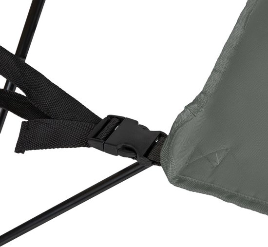 VirtuFit Opvouwbare Camping Stoel met Voetsteun - Set van 2 - Strandstoel - Grijs - Inclusief Draagtas, Bekerhouder en Opbergvak van Virtufit — afbeelding 5
