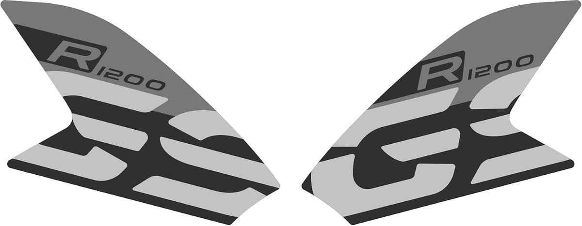AZgraphishop Side Sticker Set COMPATIBLE with BMW R 1200 GS 2013-2016 AD-R1200GS-STD-001 (BLACK) - ShopVlot