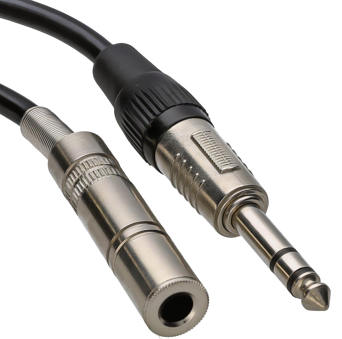 kenable 6.3mm TRS Jack Extension Cable Stereo Plug to Socket Audio Cable Balanced for Musical Instruments Amplifiers - ShopVlot