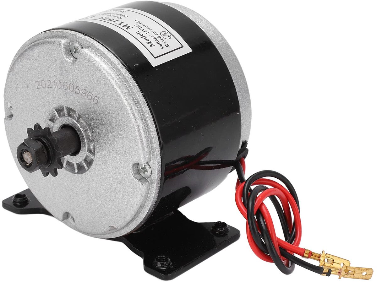BuyWeek 24V 250W Geborstelde Motor, MY1025 Geborsteld Elektrische Motor 2750RPM Hoge Snelheid Motor voor Elektrische - ShopVlot