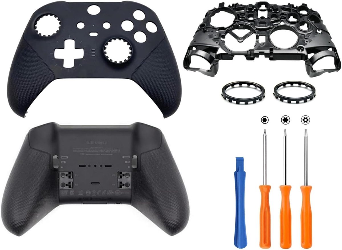 Hzxkqmil Voorste Achterkant Schelp Vervangende Behuizing Faceplate Accessoires voor Xbox Elite Controller Series 2 - ShopVlot