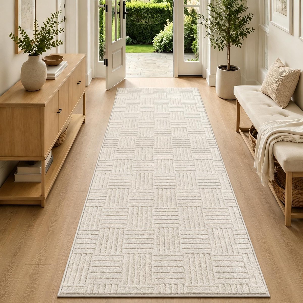 Tapijtloper 80 x 200 cm - wasbaar - antislip - modern vloerkleed voor gang - ShopVlot