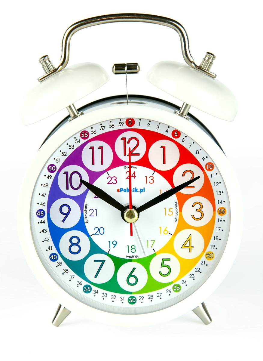Retro Kinderwekker met Leertijd Tijdweergave - Luid Alarm