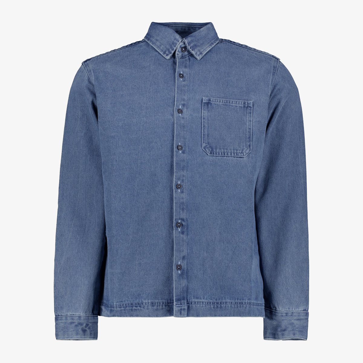 JJ REBEL heren denim overhemd blauw - Maat S