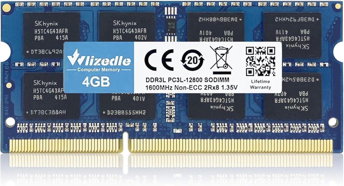 Laptop RAM 4GB DDR3/DDR3L - SO-DIMM 1600MHz - 204-Pin 1.35V/1.5V - Verbeter je prestaties - ShopVlot